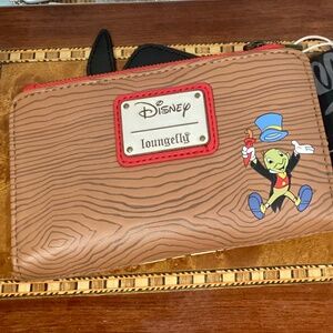 New Loungefly Disney Pinocchio Jiminy Cricket  wallet
